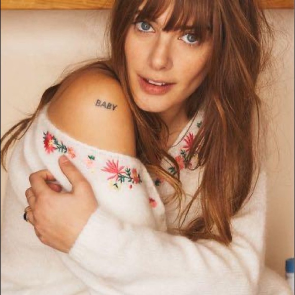 SÉZANE Cassiopee Embroidered Sweater M